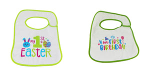 Hello Baby Wonder Baby's First Easter & Birthday Bib Set - 2pk - Hellobabywonder