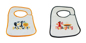 Hello Baby Wonder Baby's First Halloween & Thanksgiving Bib Set - 2pk - Hellobabywonder