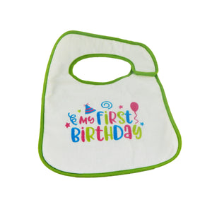 Hello Baby Wonder Baby's First Birthday Bib - 1pk - Hellobabywonder